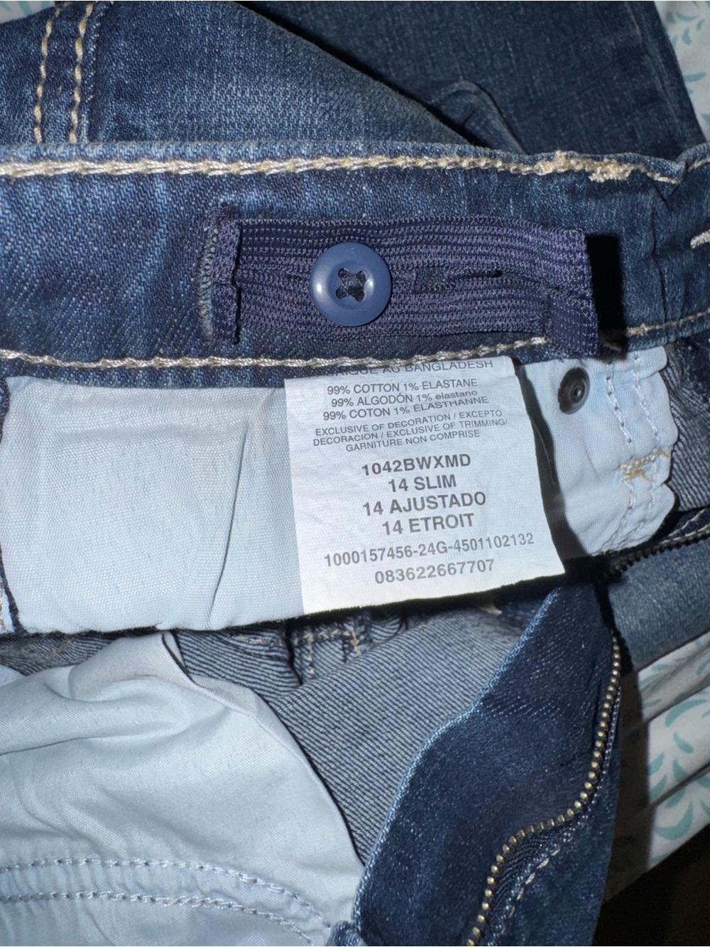 NWT Wrangler 20X Boys No. 42 Vintage Boot Jeans Size 14 Slim adjustable fit - Picture 5 of 8